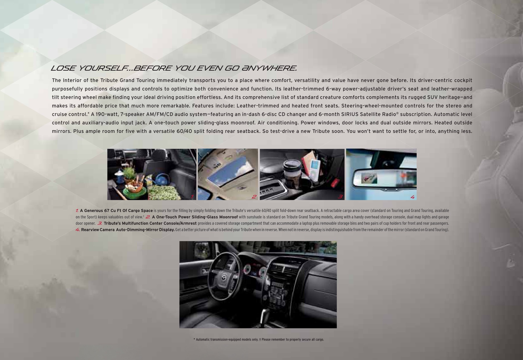 2010 Mazda Tribute Brochure Page 1